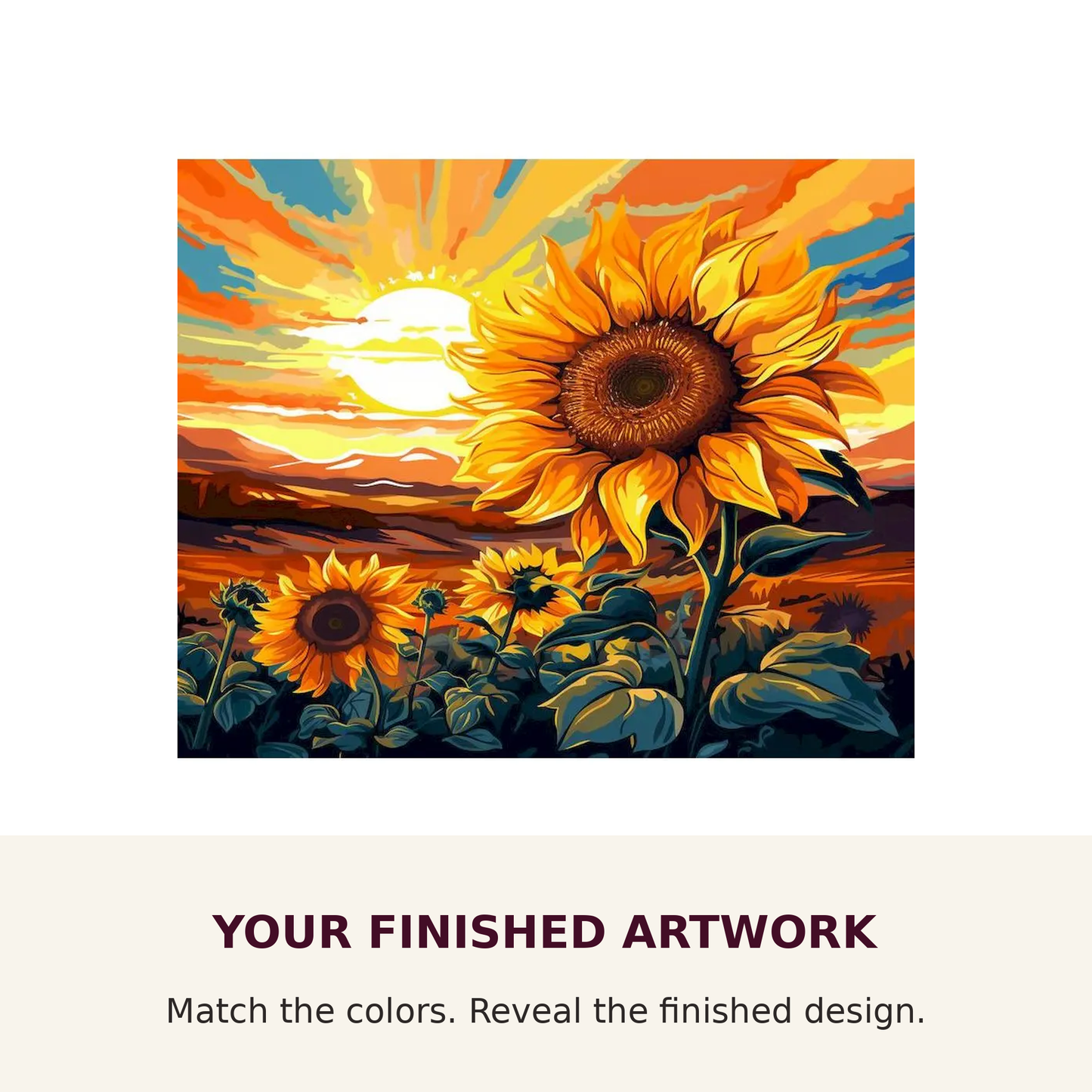 Green Garden Vista Paint-by-Numbers Kit