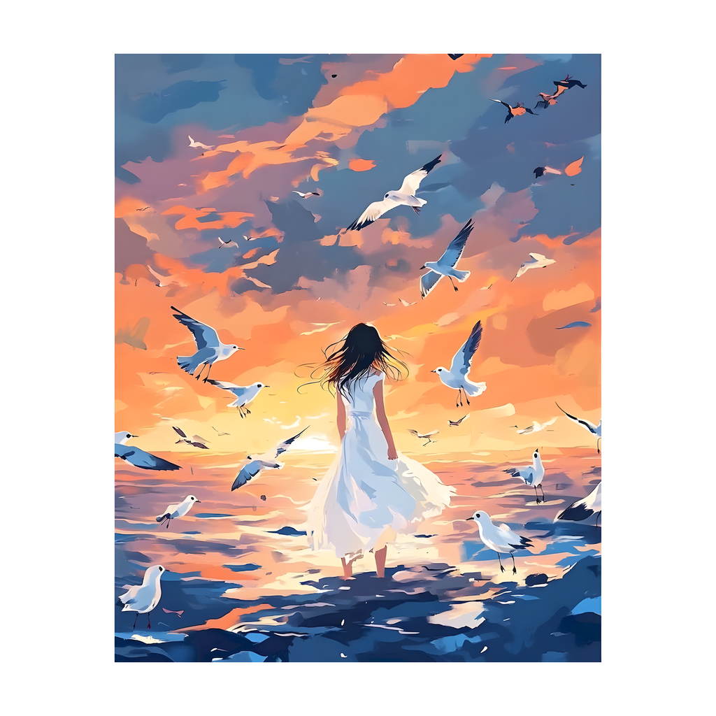 Sunset Shore Paint-by-Numbers Kit — gallery role 1: 01-professional-cover