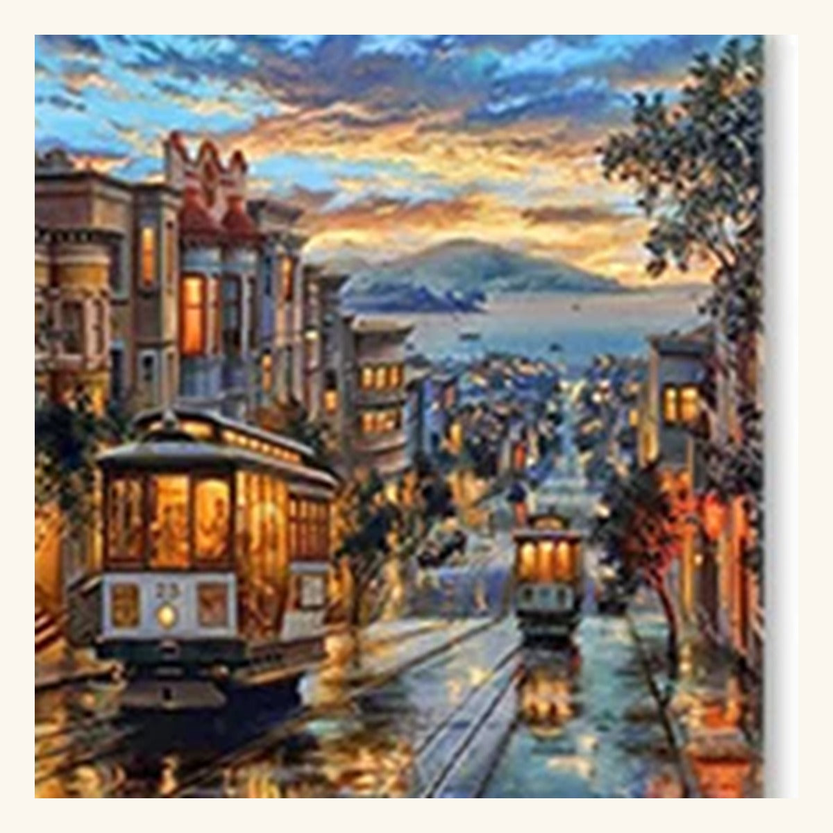 Cityscape Paint-by-Numbers Kit – Design 11