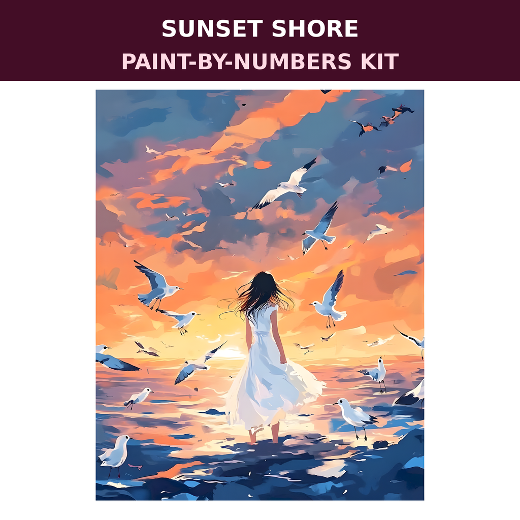 Sunset Shore Paint-by-Numbers Kit — gallery role 2: 02-ready-to-paint-hero
