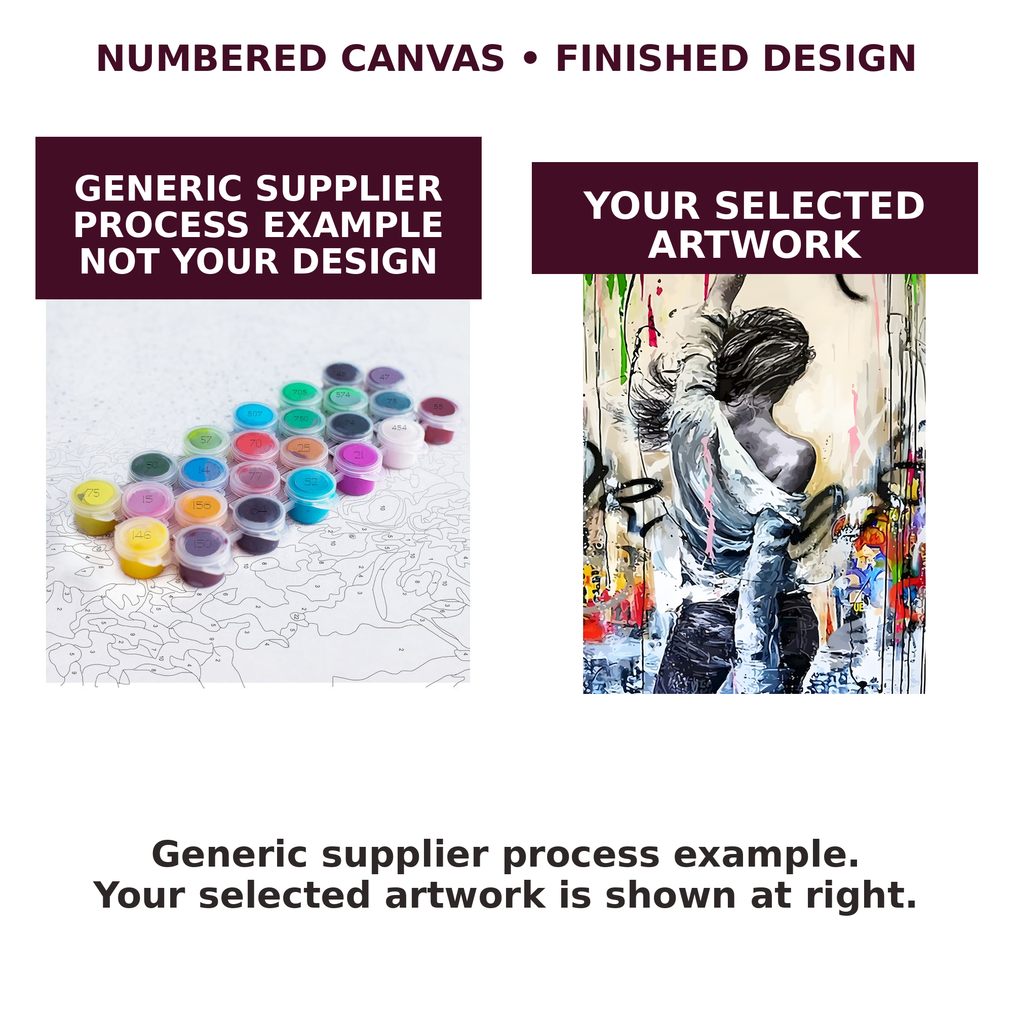 Graffiti Freedom Paint-by-Numbers Kit — gallery role 3: 03-numbered-to-finished