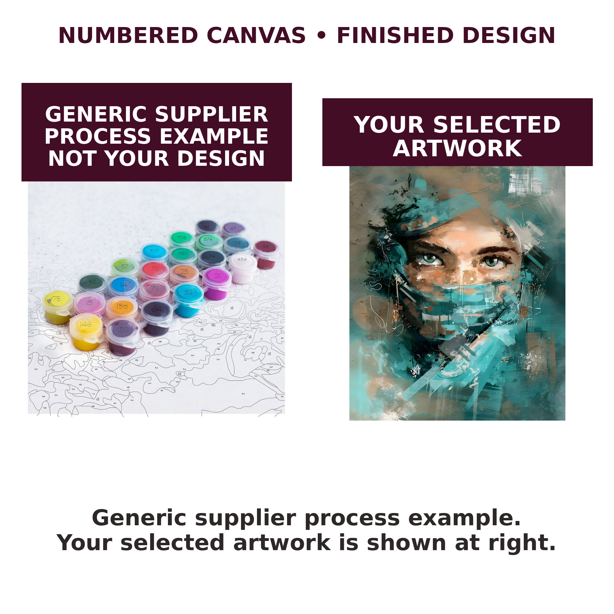 Veiled Blue Eyes Paint-by-Numbers Kit — gallery role 3: 03-numbered-to-finished