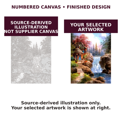Numbered to finished comparison