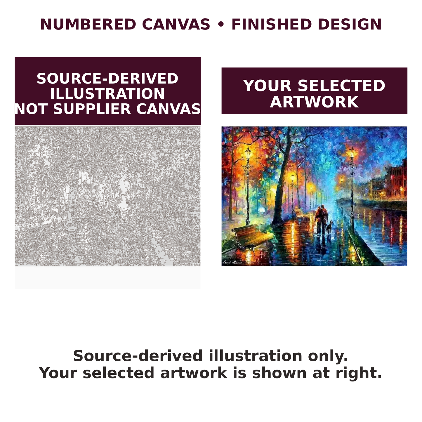 Purple Twilight Harbor Paint-by-Numbers Kit