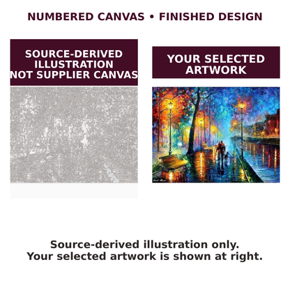 Purple Twilight Harbor Paint-by-Numbers Kit