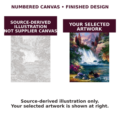 Numbered to finished comparison