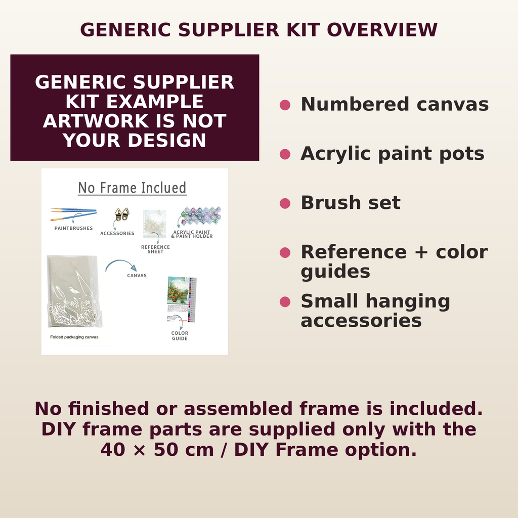Veiled Blue Eyes Paint-by-Numbers Kit — gallery role 4: 04-kit-setup