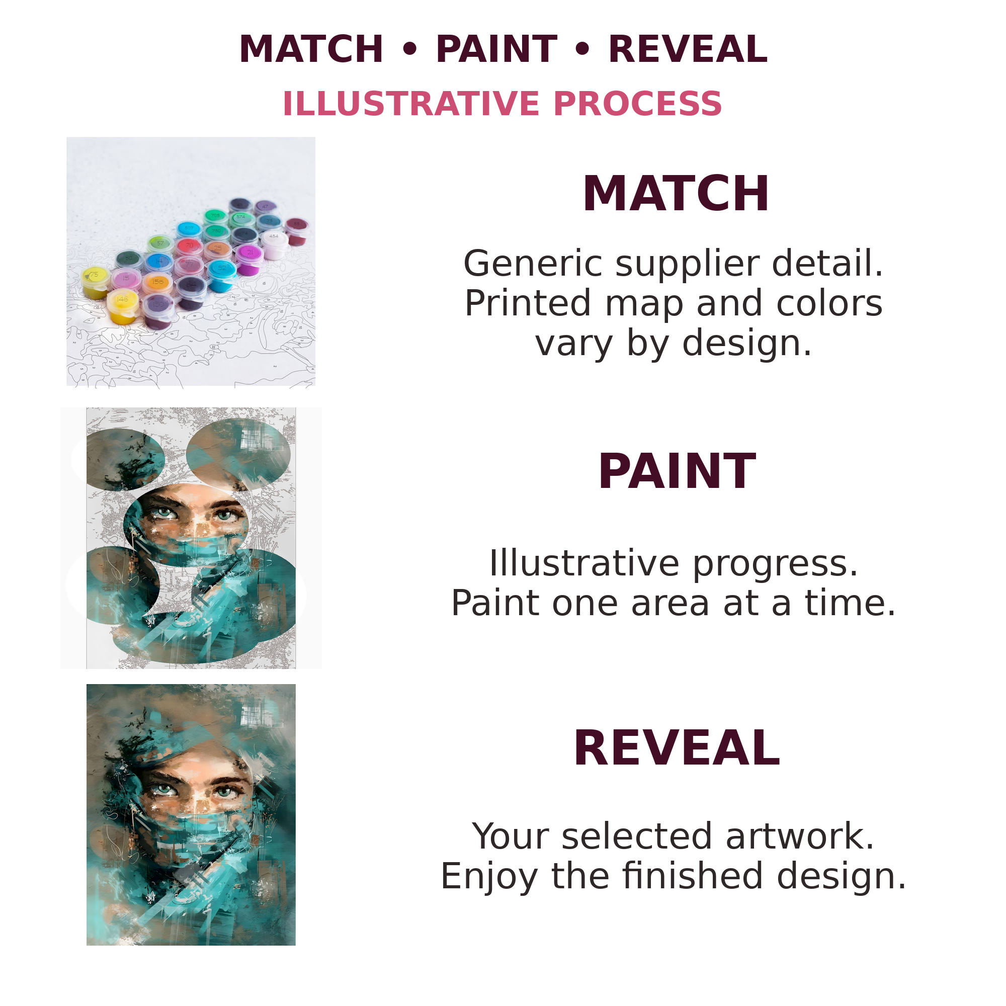 Veiled Blue Eyes Paint-by-Numbers Kit — gallery role 5: 05-match-paint-reveal