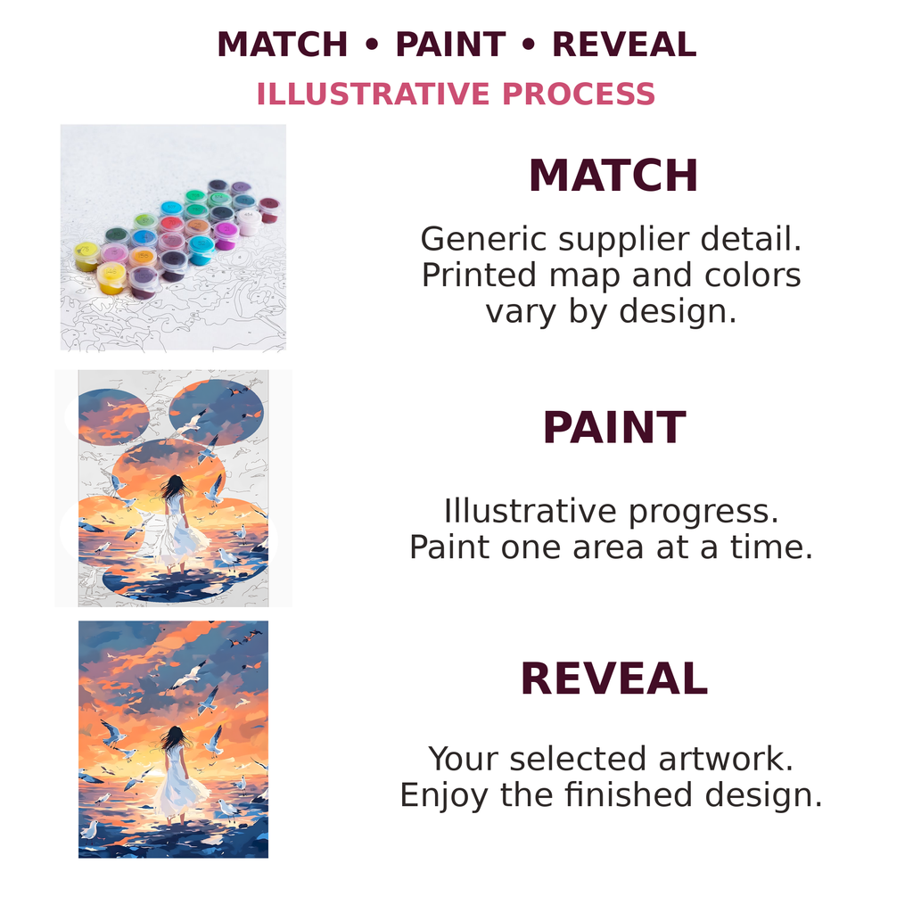 Sunset Shore Paint-by-Numbers Kit — gallery role 5: 05-match-paint-reveal