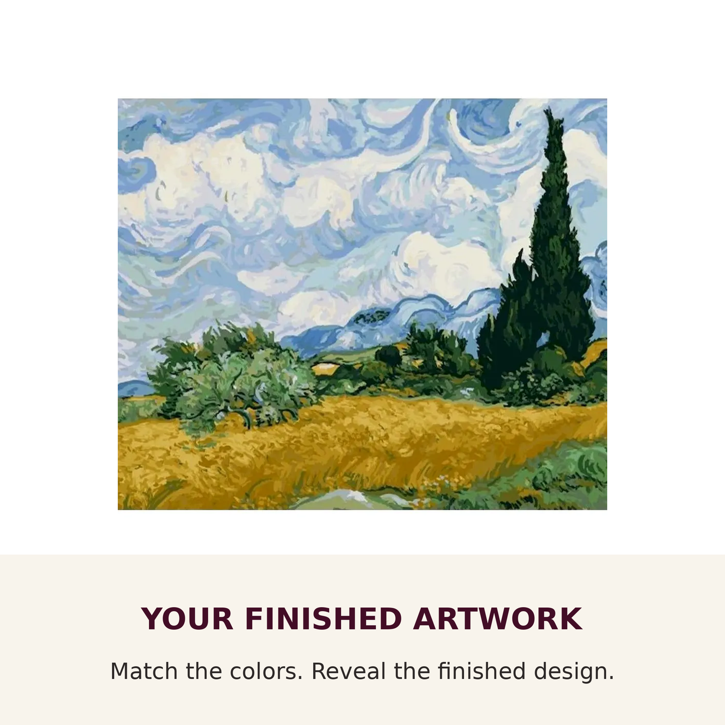 Navy Blue Nocturne Paint-by-Numbers Kit
