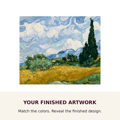 Navy Blue Nocturne Paint-by-Numbers Kit