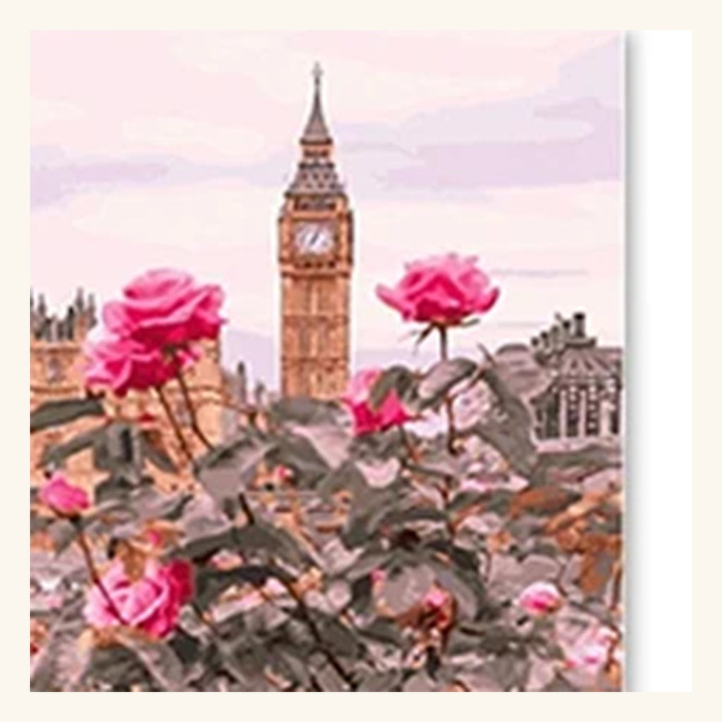 Cityscape Paint-by-Numbers Kit – Design 16
