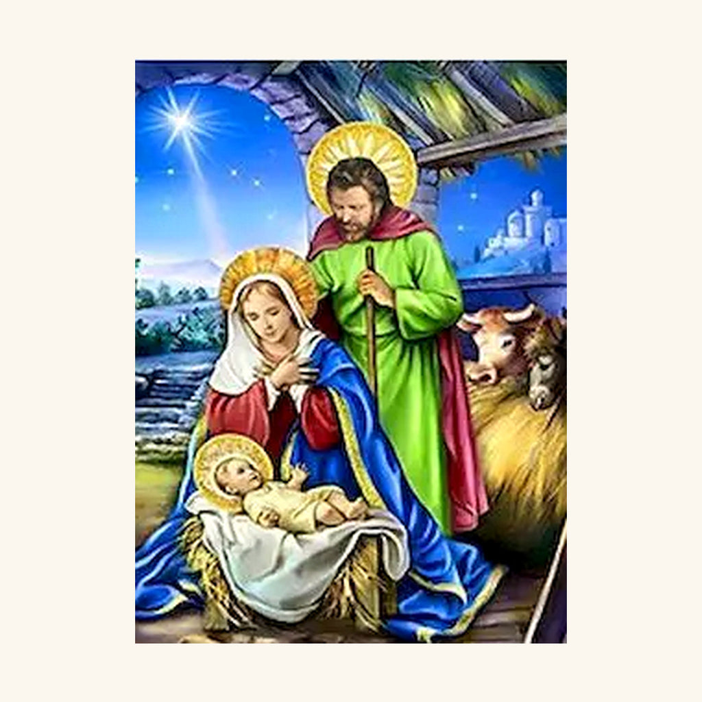 Nativity of the Holy Family Paint-by-Numbers Kit