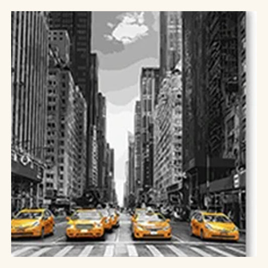 Cityscape Paint-by-Numbers Kit – Design 03