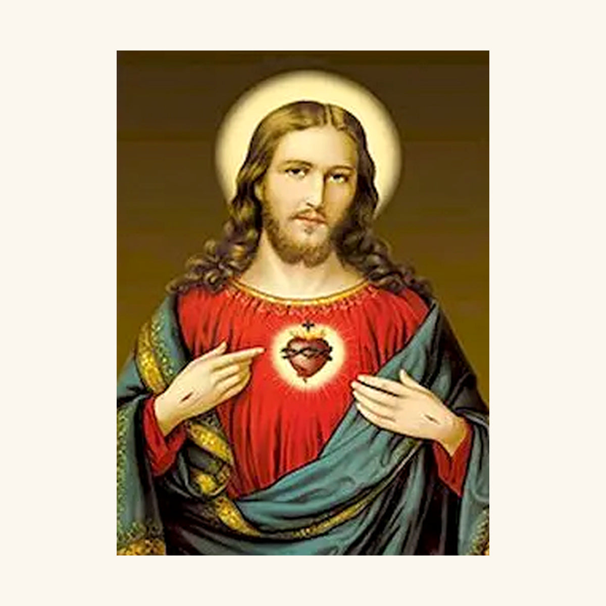 Sacred Heart Portrait Paint-by-Numbers Kit