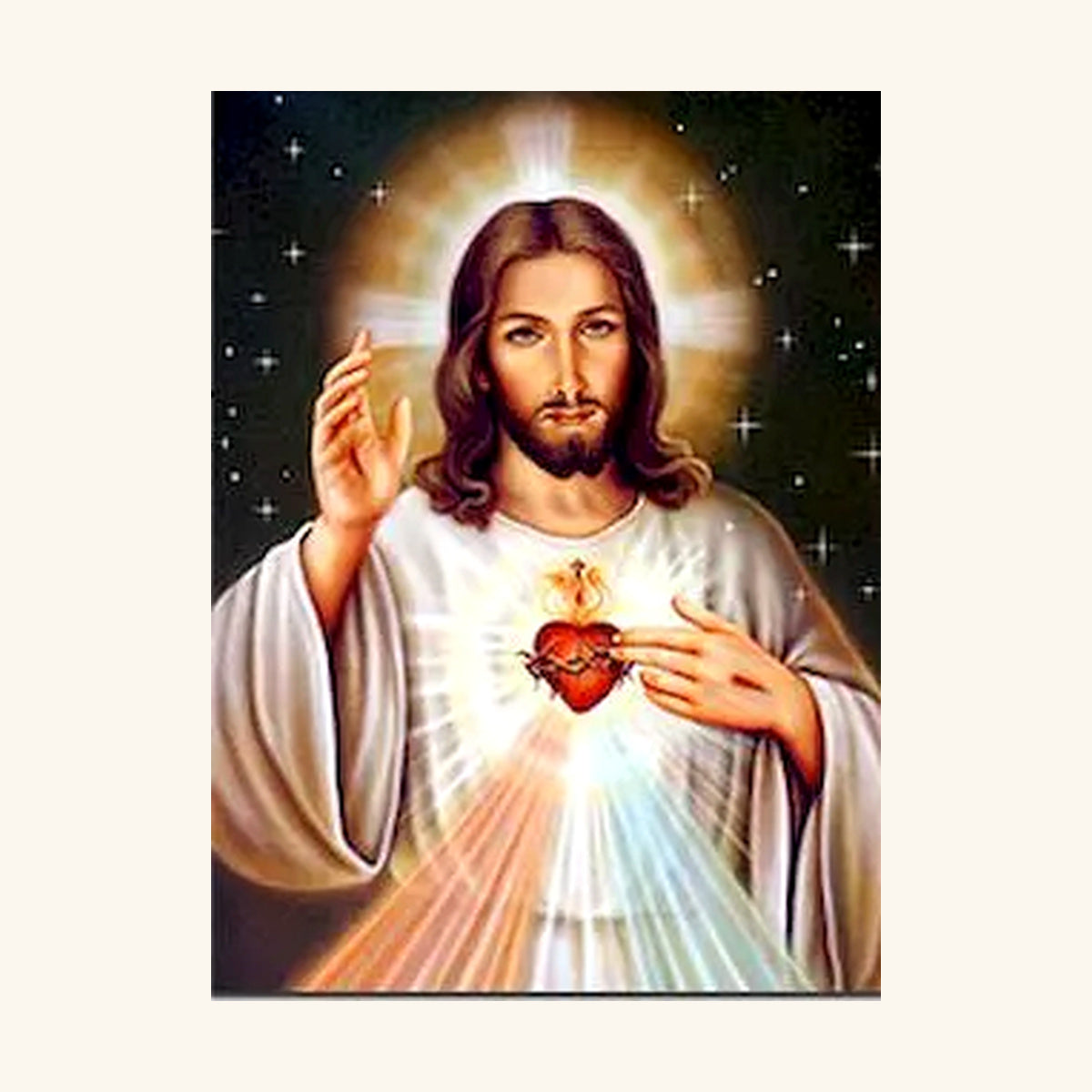 Sacred Heart Blessing Paint-by-Numbers Kit