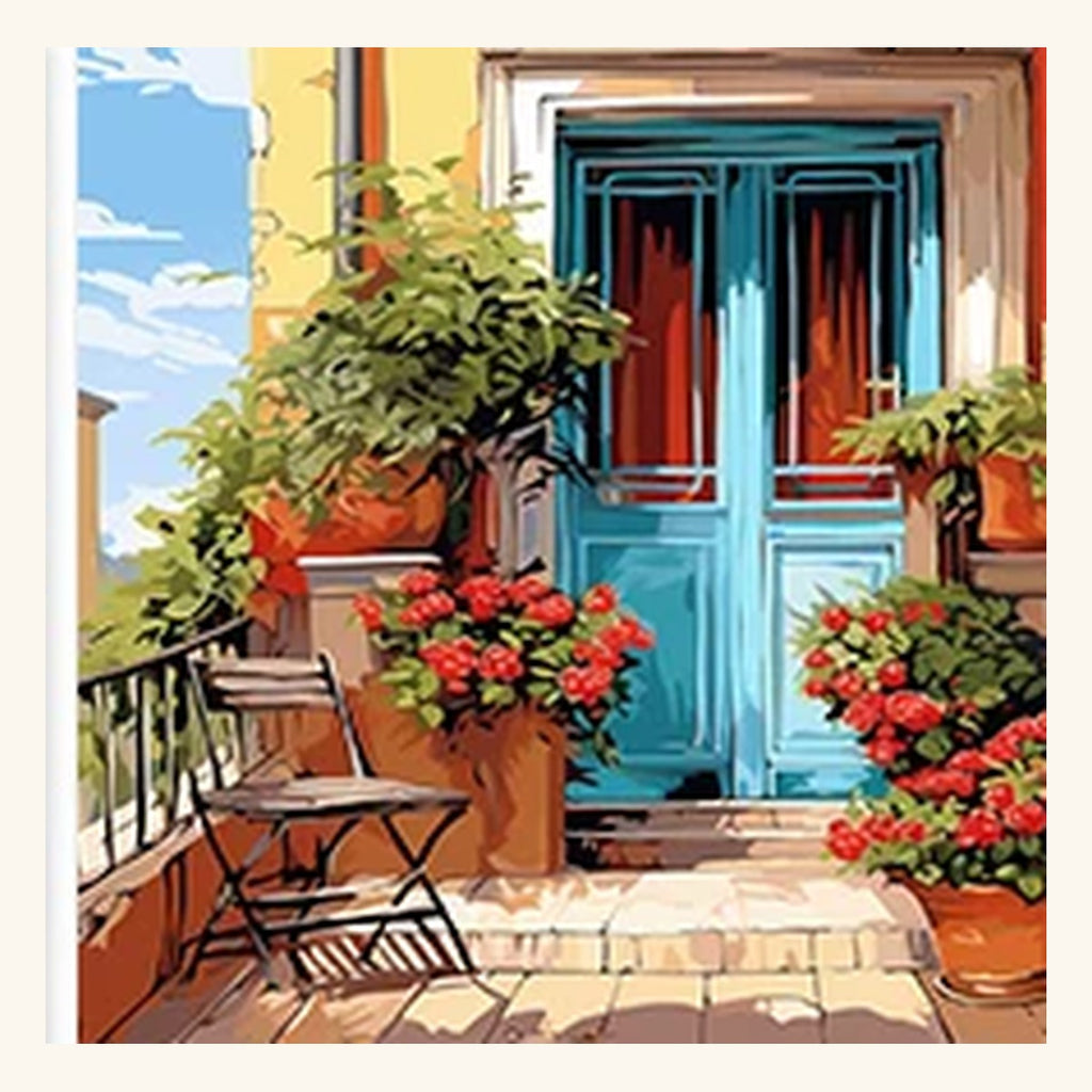 Cityscape Paint-by-Numbers Kit – Design 10