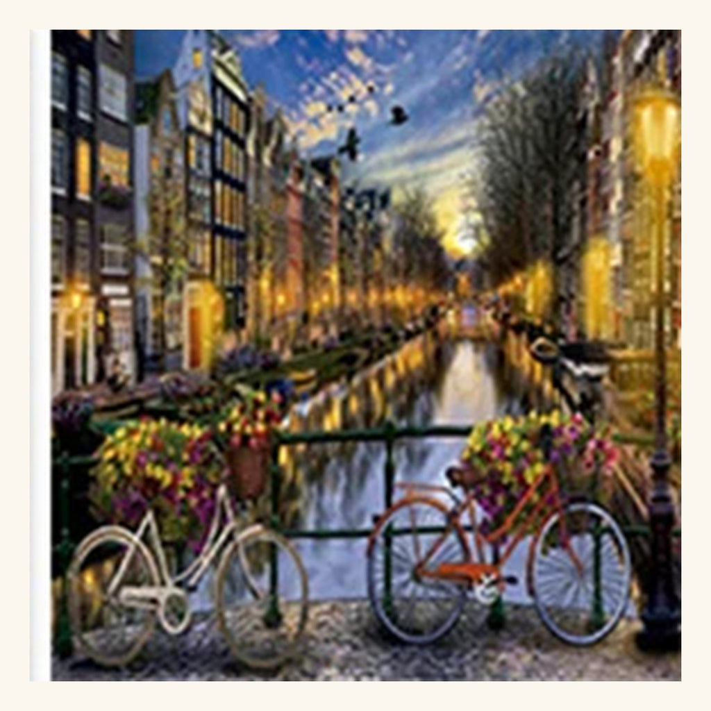 Cityscape Paint-by-Numbers Kit – Design 06