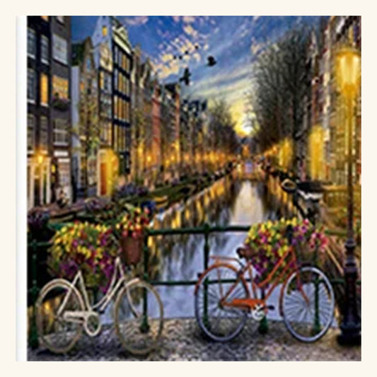 Cityscape Paint-by-Numbers Kit – Design 06