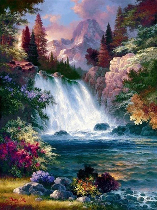 Twilight Over the Valley Paint-by-Numbers Kit