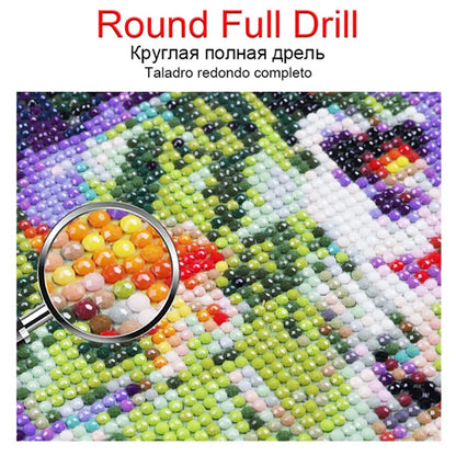 PhotoCustom Animal Diamond Painting Kits Butterfly Full Square Round DIY Diamond Mosaic Fantasy Home Decoration