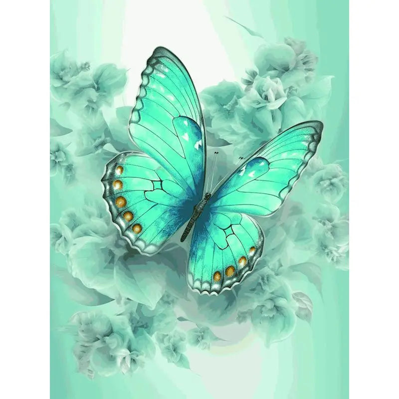 PhotoCustom Animal Diamond Painting Kits Butterfly Full Square Round DIY Diamond Mosaic Fantasy Home Decoration