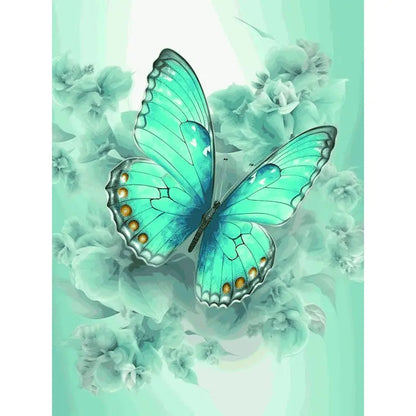 PhotoCustom Animal Diamond Painting Kits Butterfly Full Square Round DIY Diamond Mosaic Fantasy Home Decoration