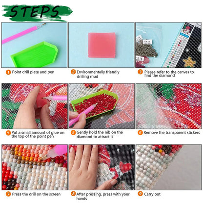 PhotoCustom Animal Diamond Painting Kits Butterfly Full Square Round DIY Diamond Mosaic Fantasy Home Decoration