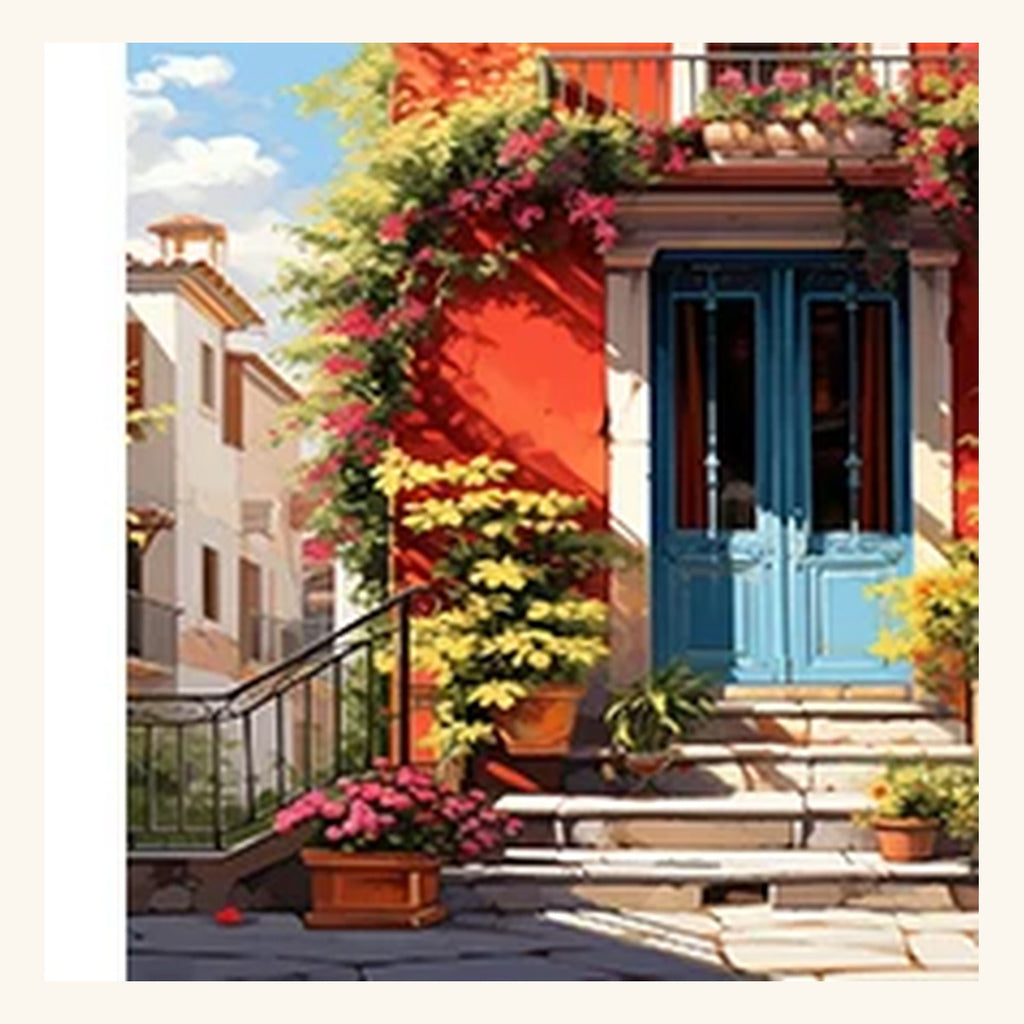 Cityscape Paint-by-Numbers Kit – Design 13