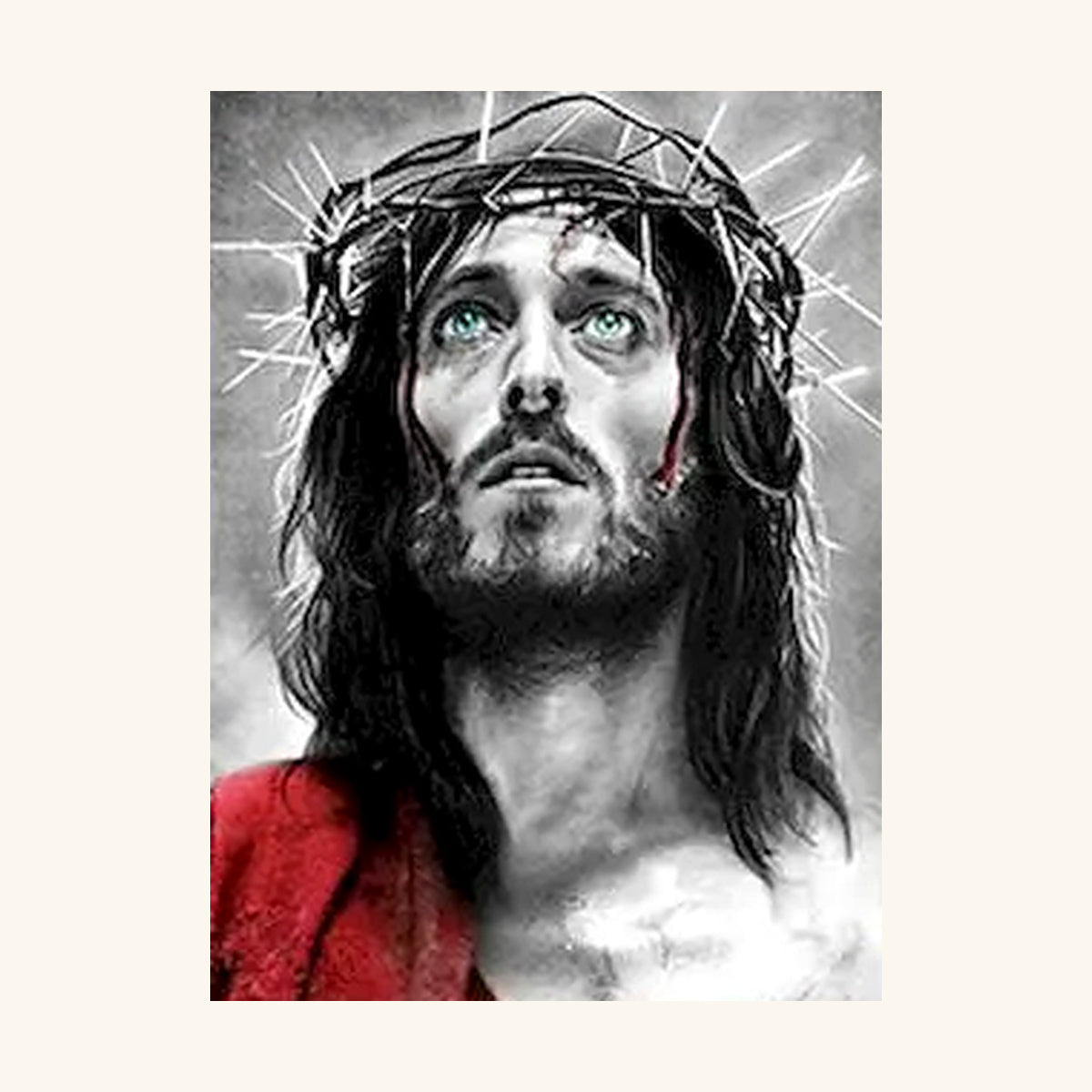 Crown of Thorns Jesus Paint-by-Numbers Kit