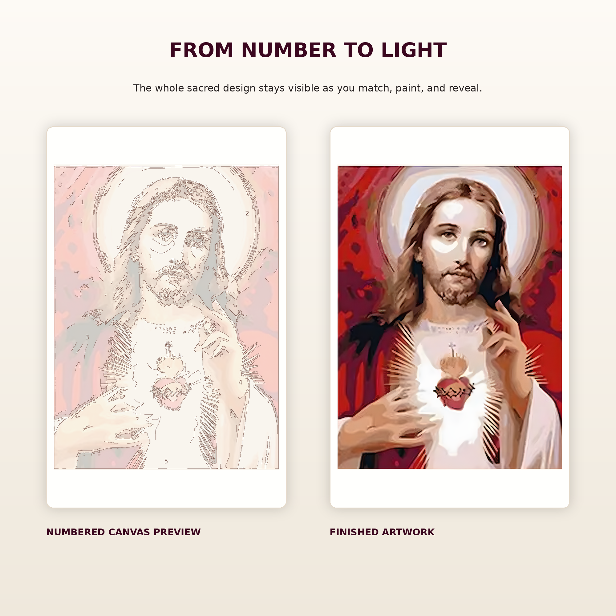 SimpleArt Sacred Heart of Jesus — gallery role 3: 03-numbered-to-finished