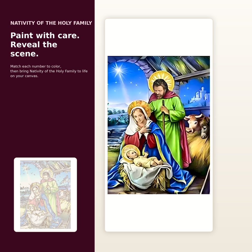 SimpleArt Nativity of the Holy Family — gallery role 2: 02-ready-to-paint-hero