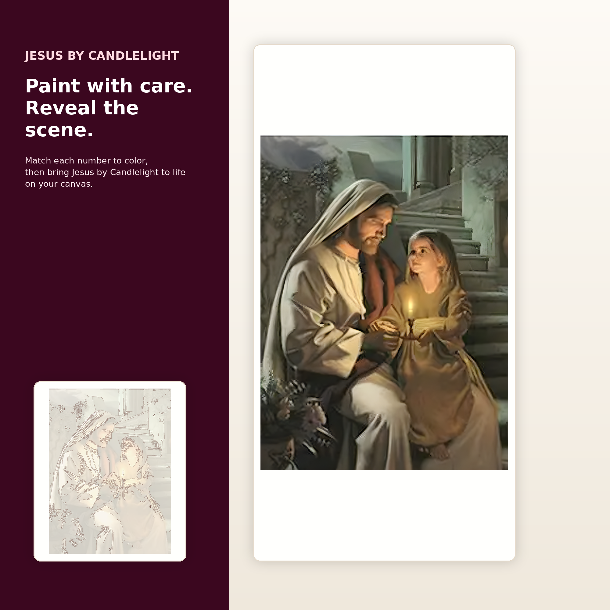 SimpleArt Jesus by Candlelight — gallery role 2: 02-ready-to-paint-hero