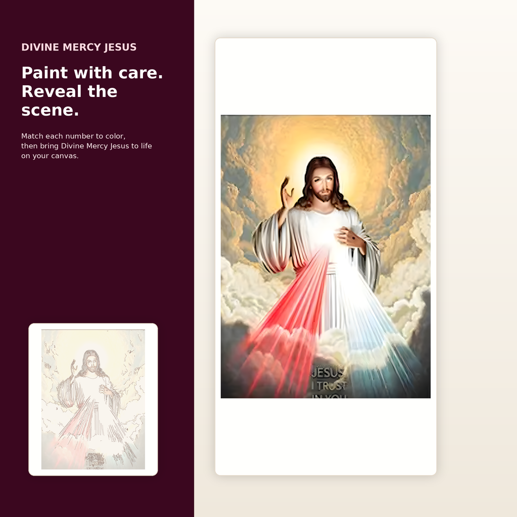 SimpleArt Divine Mercy Jesus — gallery role 2: 02-ready-to-paint-hero