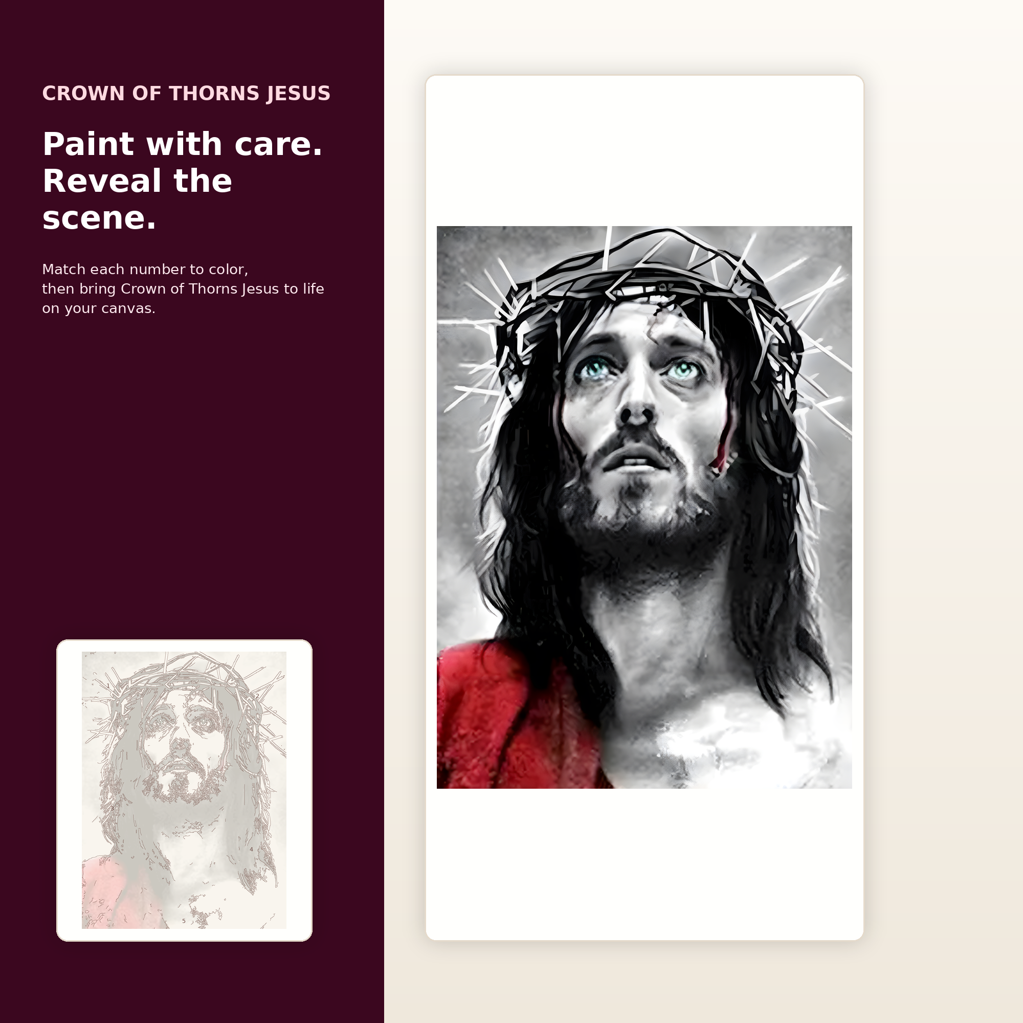 SimpleArt Crown of Thorns Jesus — gallery role 2: 02-ready-to-paint-hero