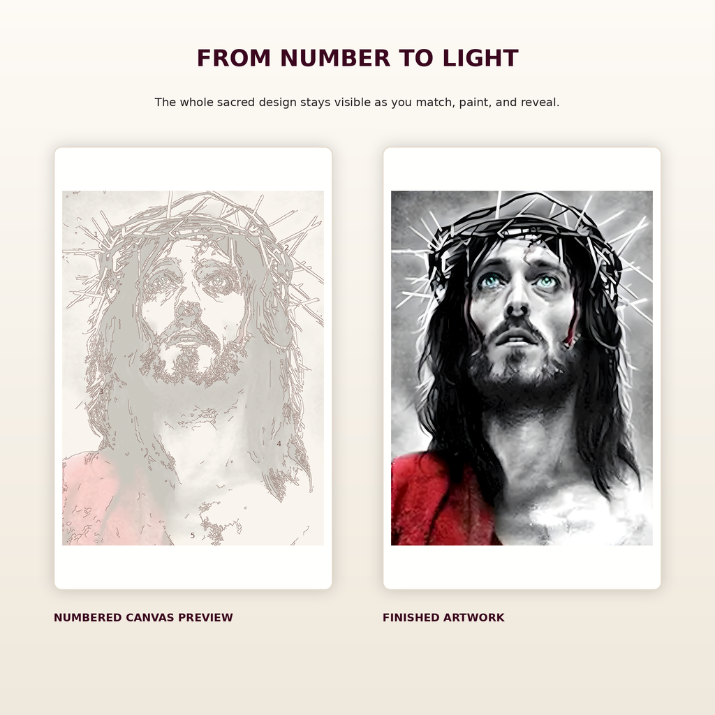 SimpleArt Crown of Thorns Jesus — gallery role 3: 03-numbered-to-finished