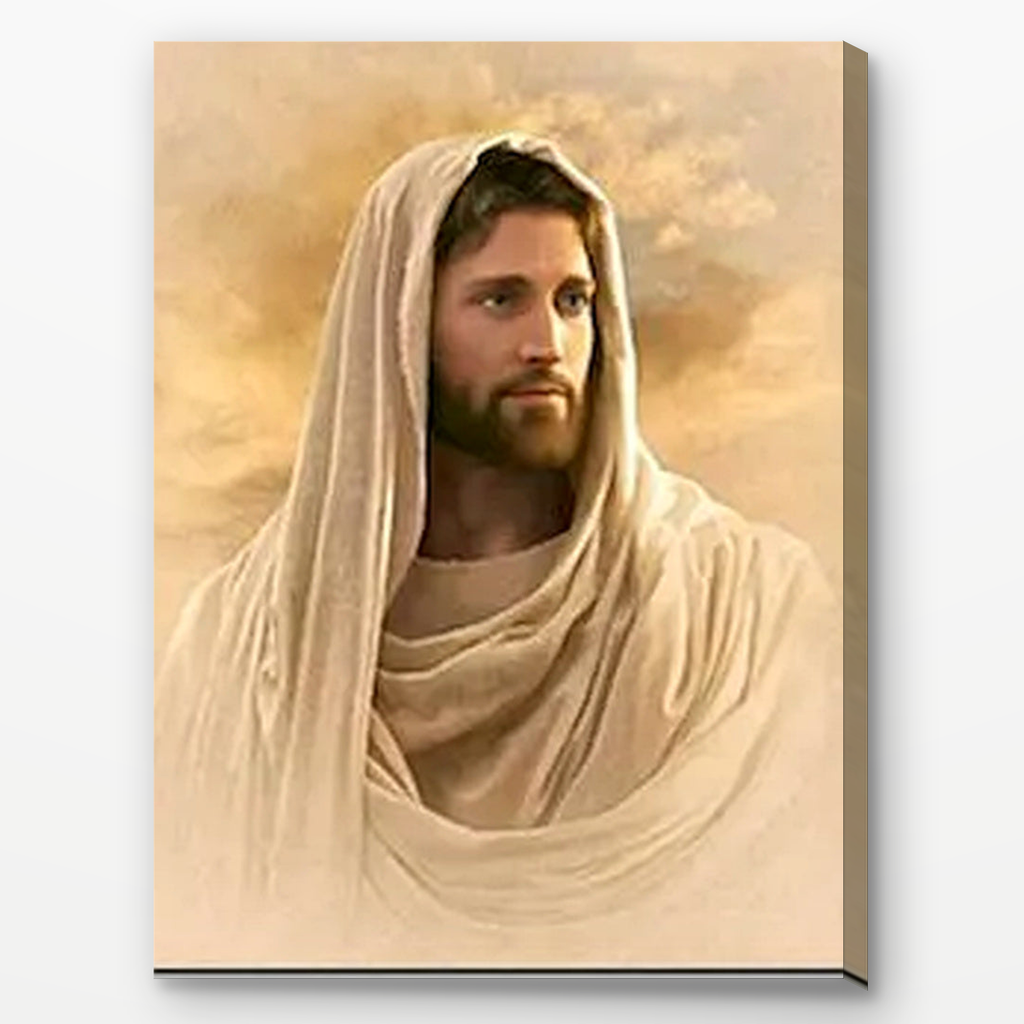 SimpleArt Jesus in Cream Robe Portrait — gallery role 1: 01-professional-cover