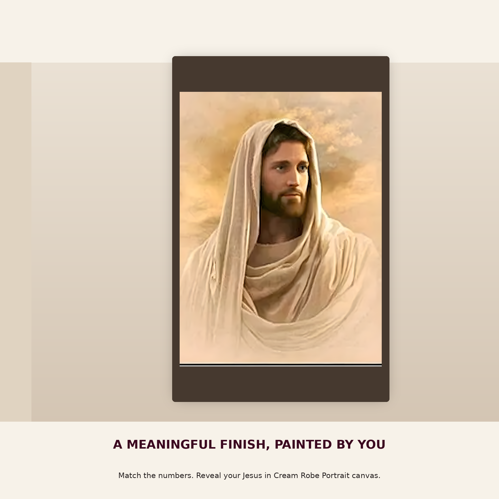 SimpleArt Jesus in Cream Robe Portrait — gallery role 6: 06-next-masterpiece
