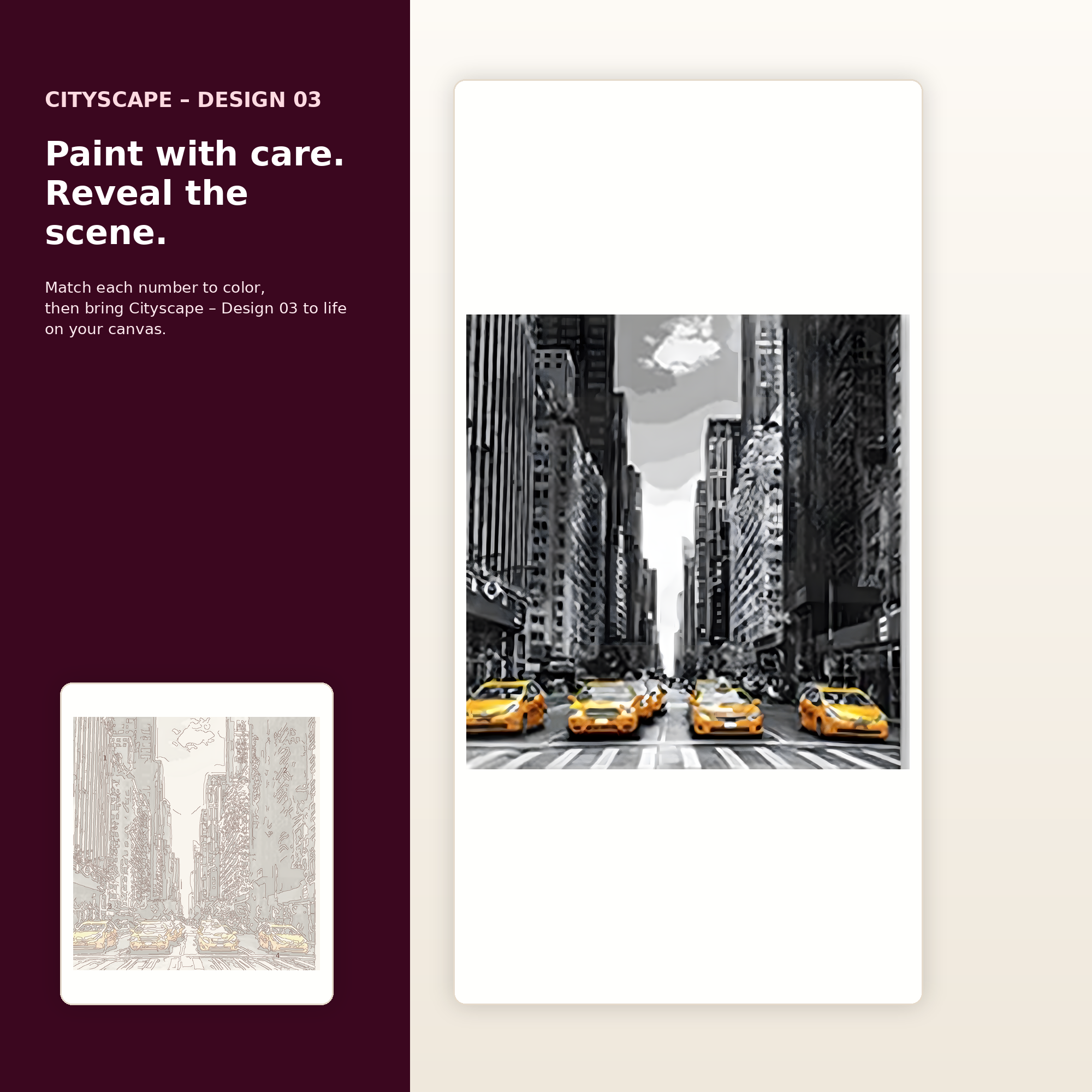 SimpleArt Cityscape – Design 03 — gallery role 2: 02-ready-to-paint-hero
