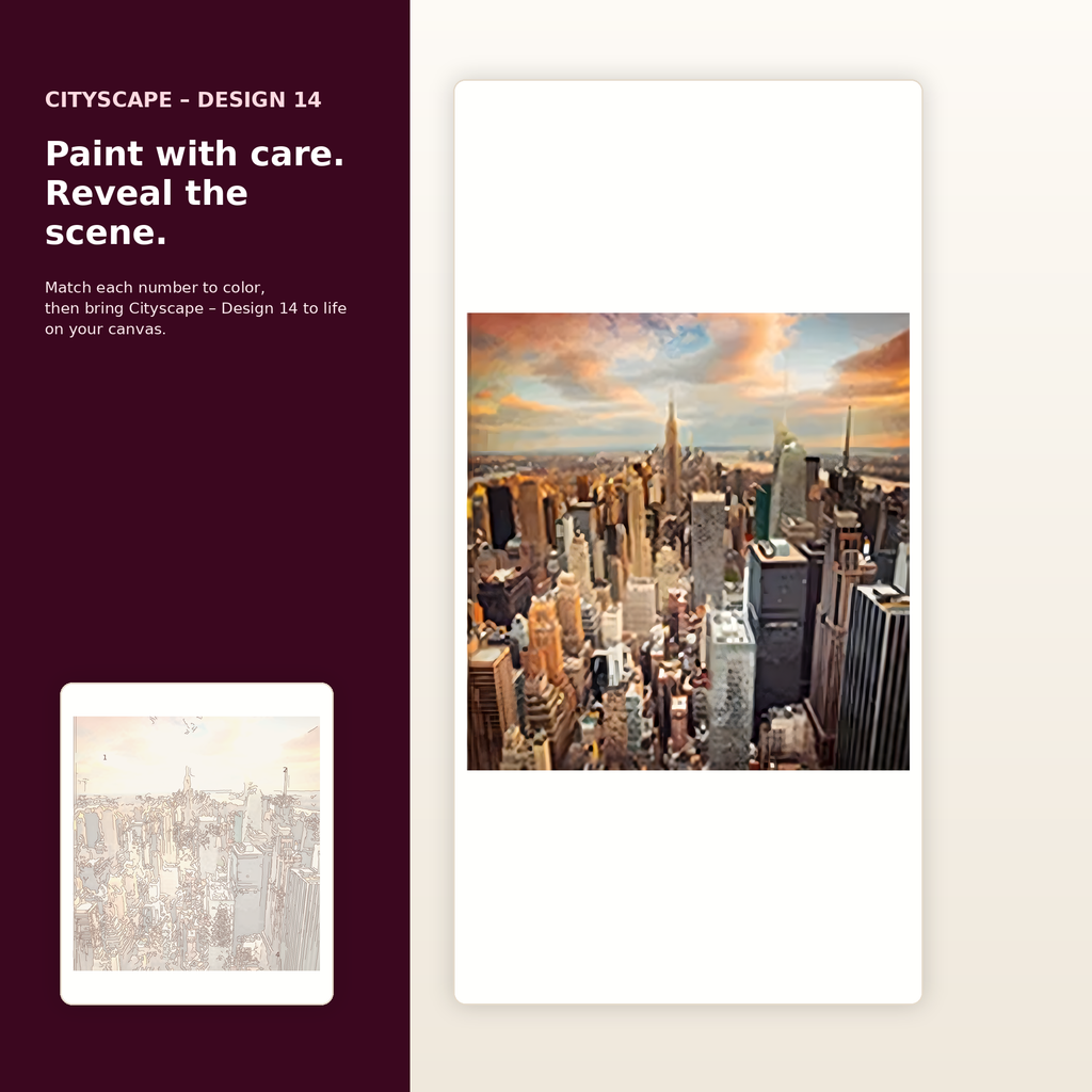 SimpleArt Cityscape – Design 14 — gallery role 2: 02-ready-to-paint-hero