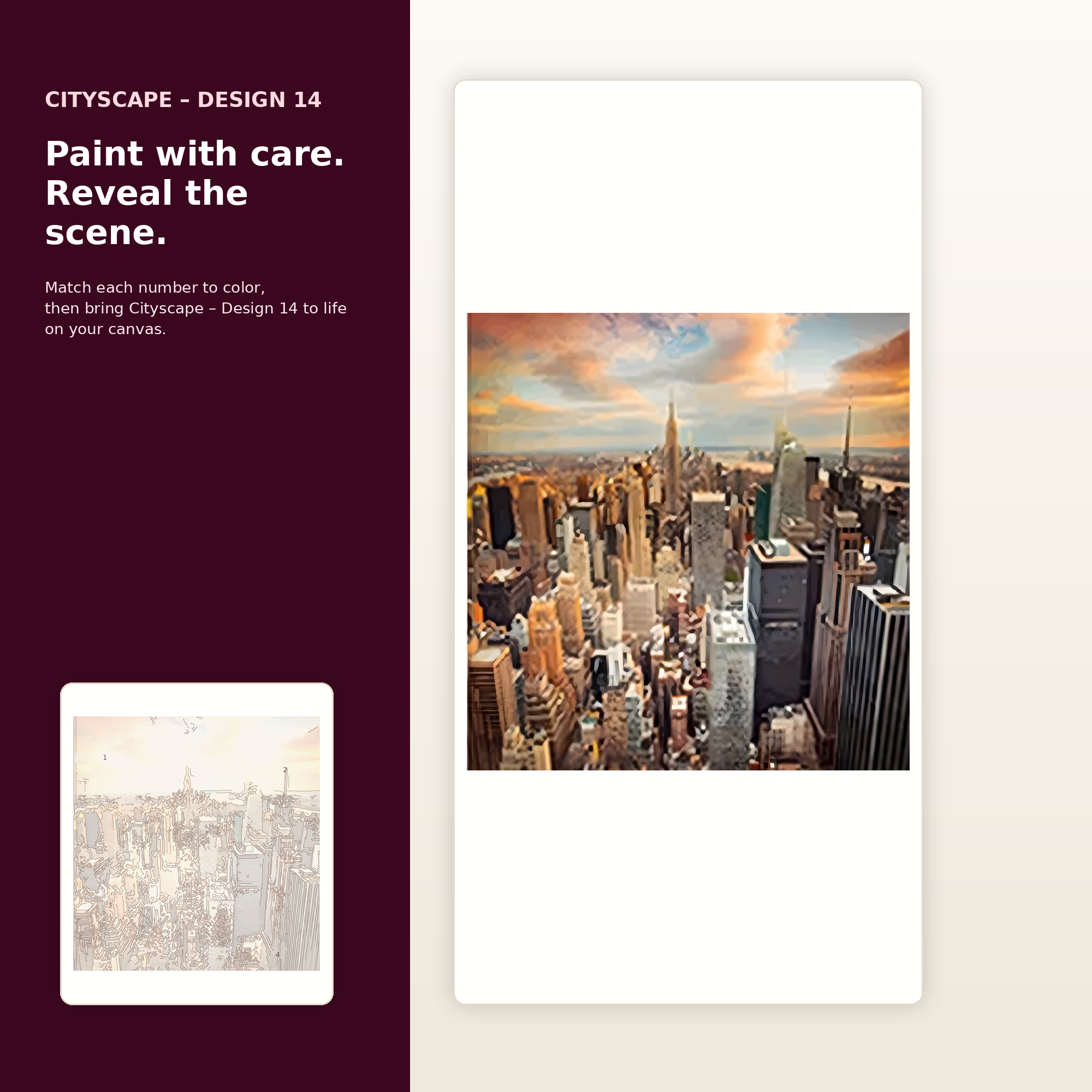SimpleArt Cityscape – Design 14 — gallery role 2: 02-ready-to-paint-hero