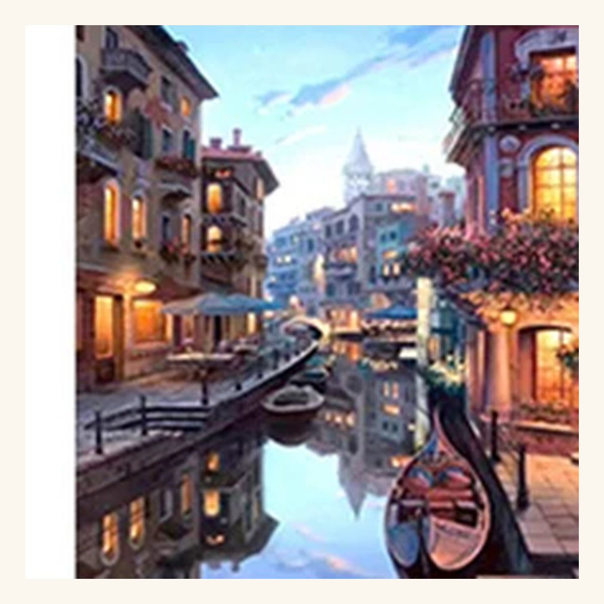 Cityscape Paint-by-Numbers Kit – Design 09
