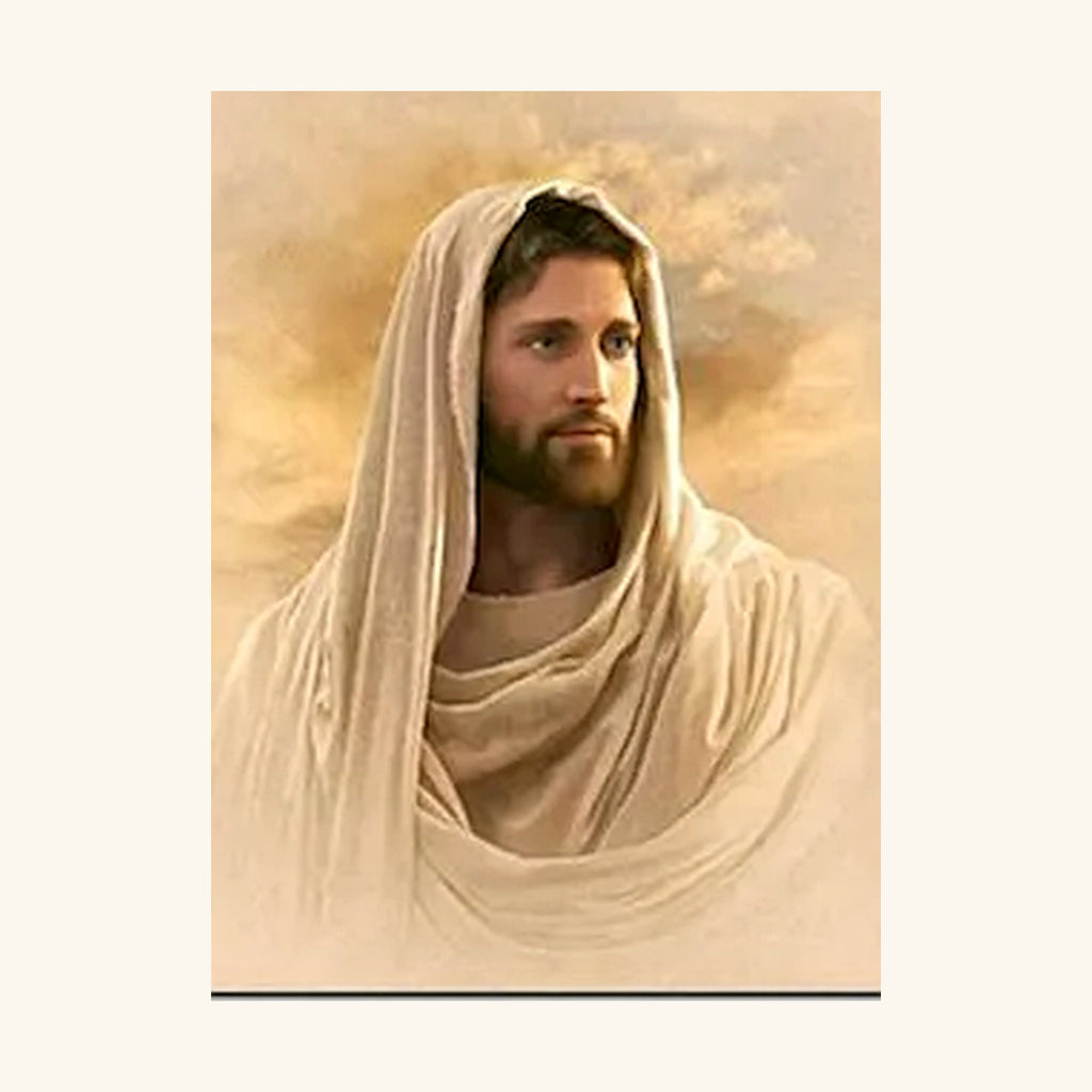 Jesus in Cream Robe Portrait Paint-by-Numbers Kit