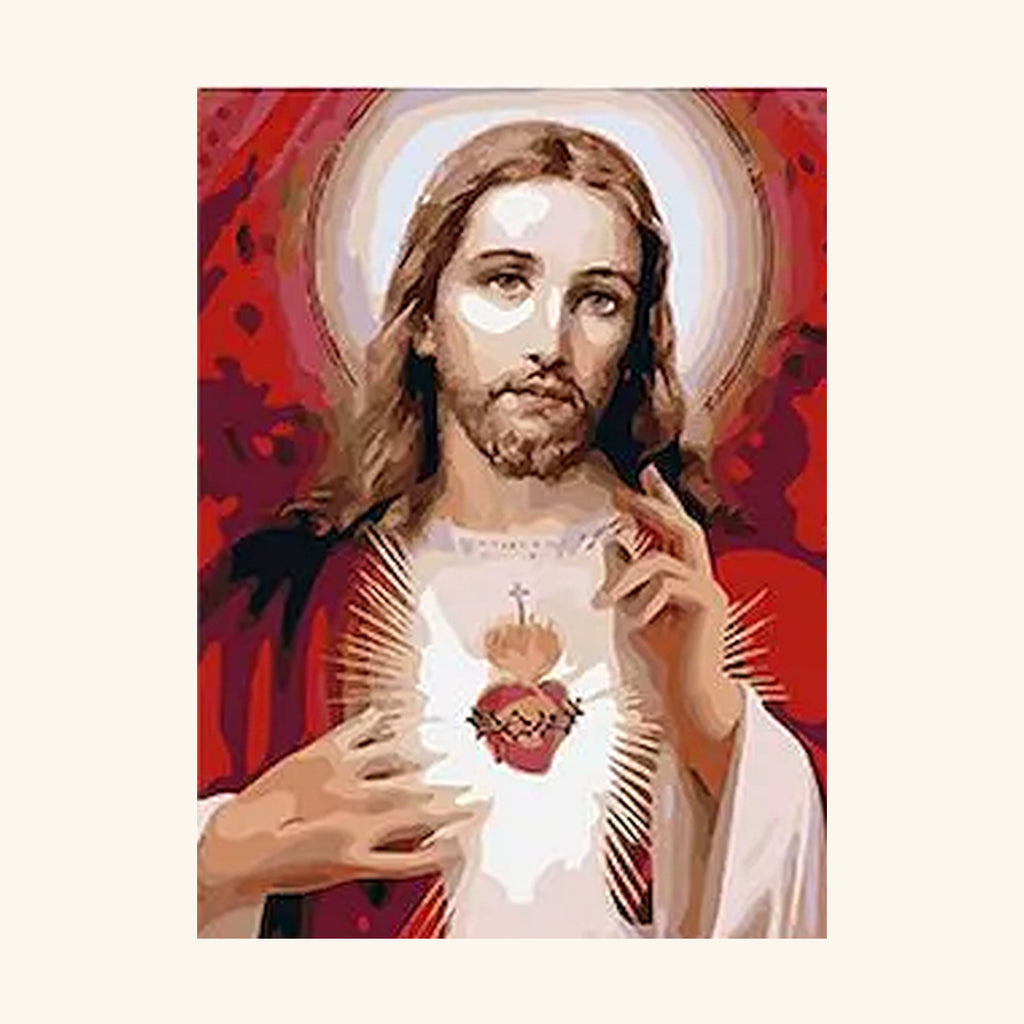 Sacred Heart of Jesus Paint-by-Numbers Kit
