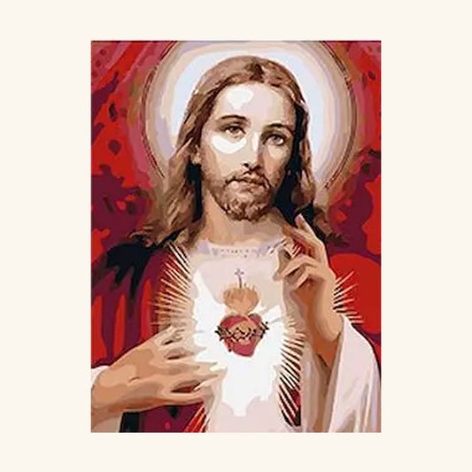 Sacred Heart of Jesus Paint-by-Numbers Kit